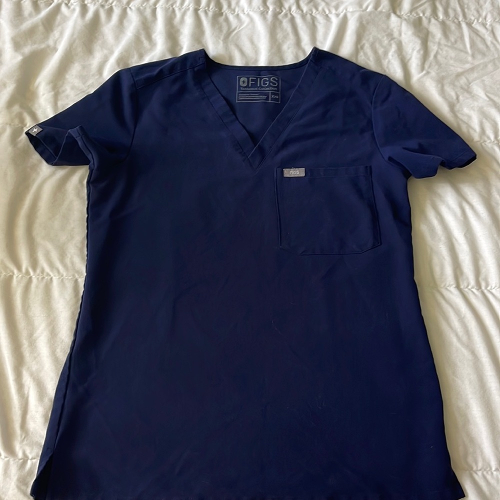 Figs scrub top, navy, Catarina one pocket top